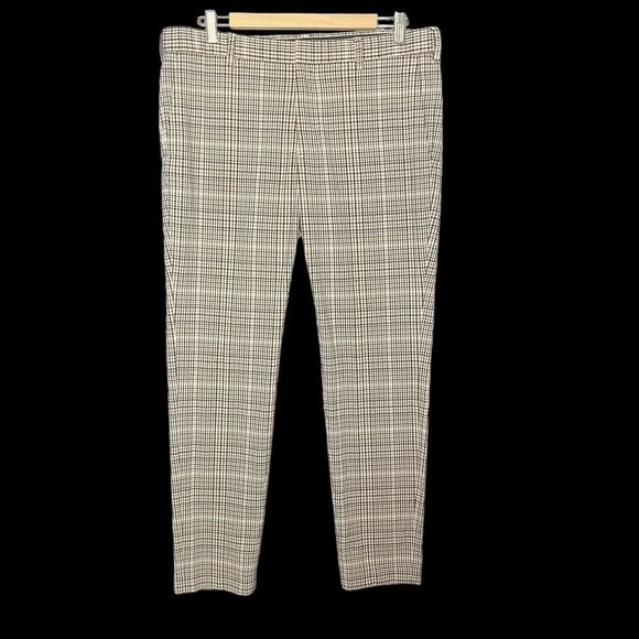 H&M Other - H&M Skinny Fit Plaid Dress Pants Men’s 34 (Inseam 29) Brown Tan Black Academia